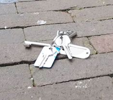 Sleutelbos die een bewoner uit Boxtel kwijtraakte